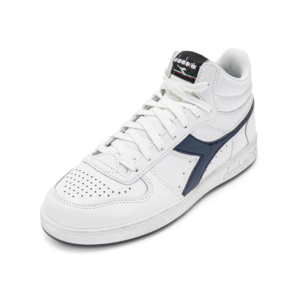 Diadora Unisex Magic Basket Demi Icona White/Blue Caspian Sea