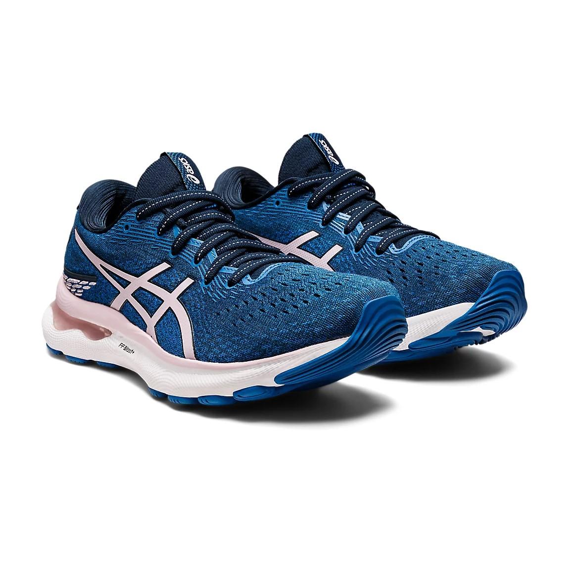 Asics Running Femenino Gel-Nimbus 24 French Blue/Barely Rose