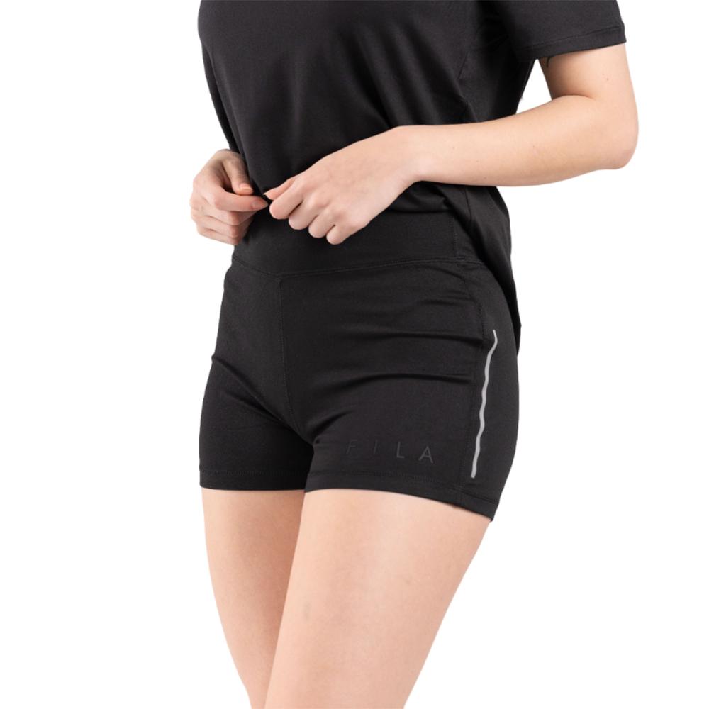 Fila Shorts Femenino Tulisa Short Hd Raised Rubber Transfer & Rp Black