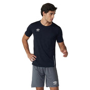 Umbro Masculino T-Shirts Blend Negro Mezcla/Blanco