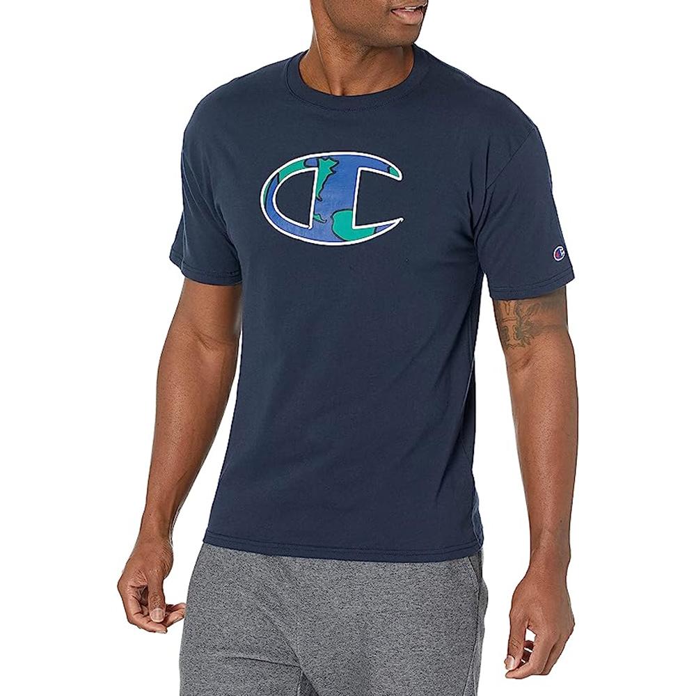 Champion T-Shirt Masculino Mens Remeras Sleeve Jsy Tee Navy