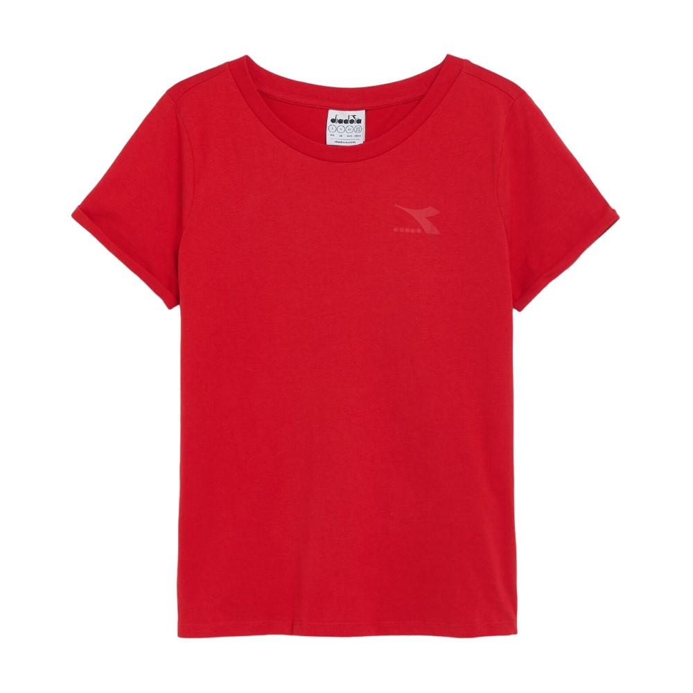 Diadora T-Shirt Femenino T-Shirt Ss Core Carmine Red