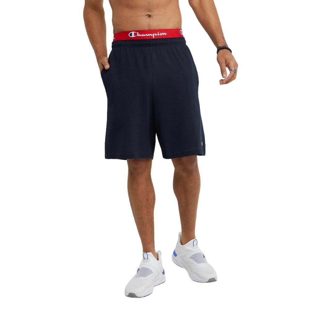 Champion Masculino 9-Inch Jersey Short With Pocket Navy