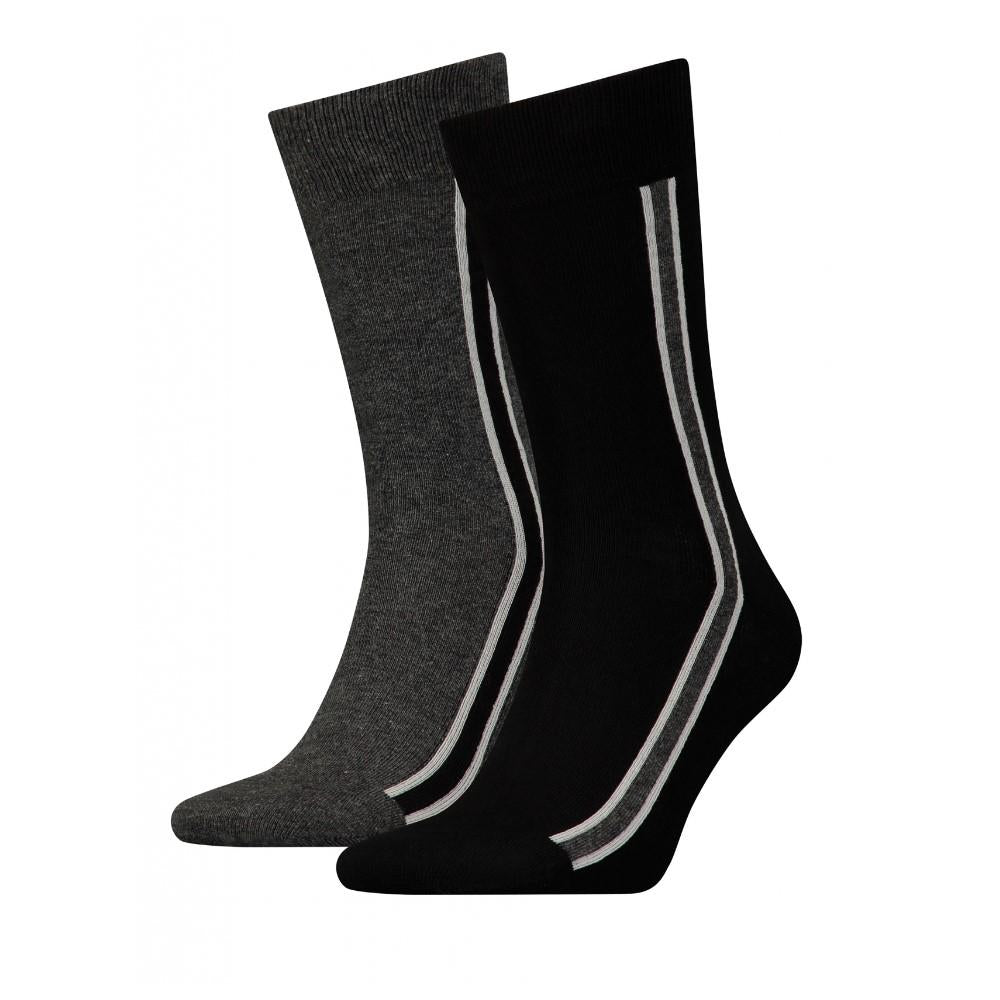 Tommy Hilfiger Th Masculino Vertical Sock 2P Jeans