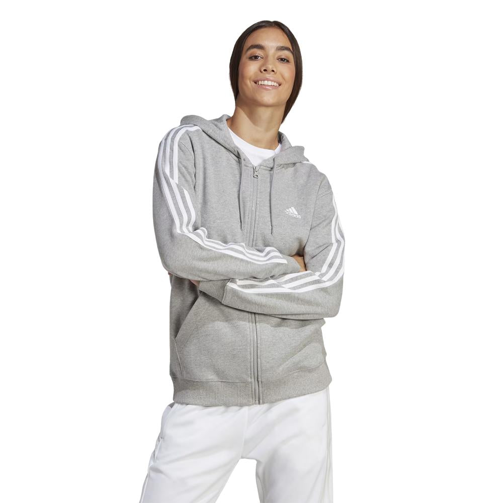 Adidas Camperas Femenino W 3S Ft Fz R Hd Gris