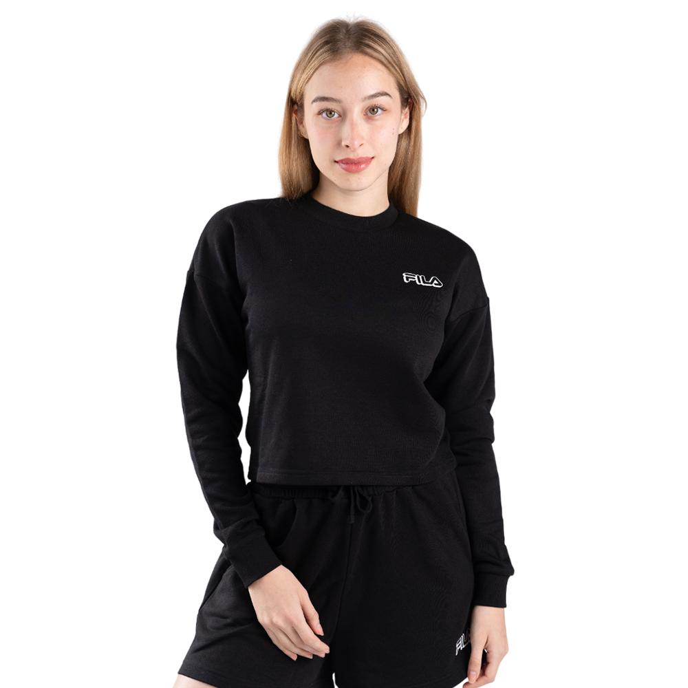 Fila Sueter Femenino Zaria Loose Hem Crew Black