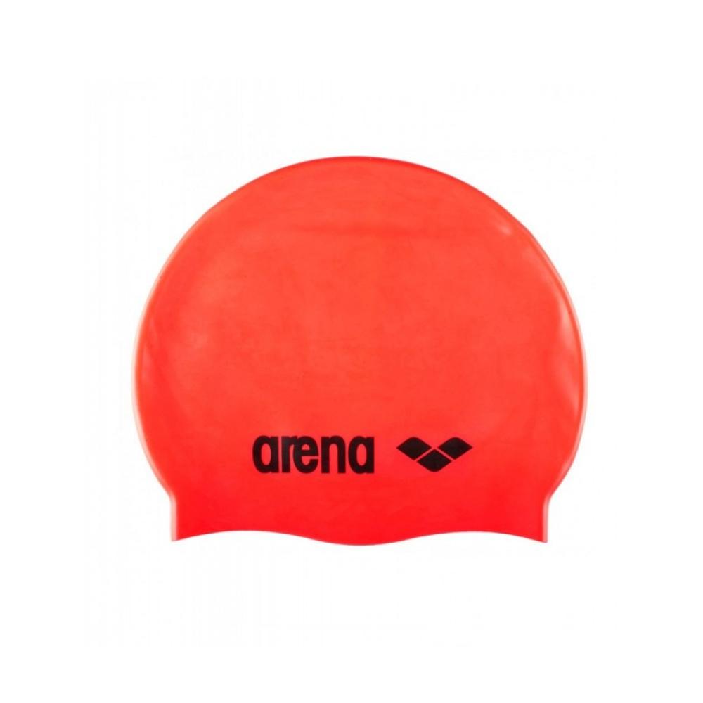 Arena Gorras de Natacion Unisex Classic Silicone Fluored Black