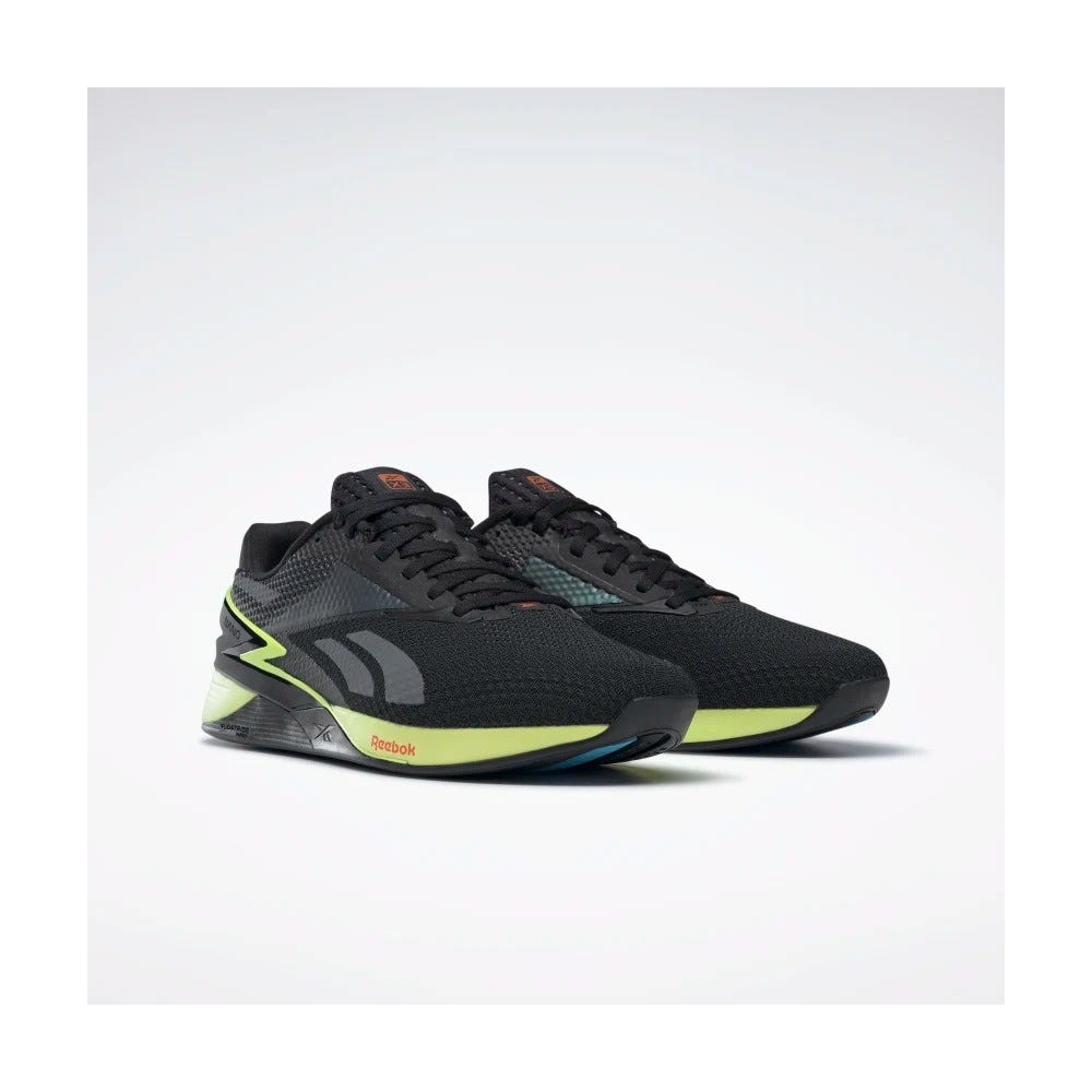 Reebok Masculino Nano X3 Core Black/Energy Glow /Smash Orange S23-R