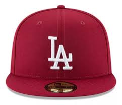 New Era Gorros MLB 59Fifty Los Angeles Dodgers Bordó/Grey/White