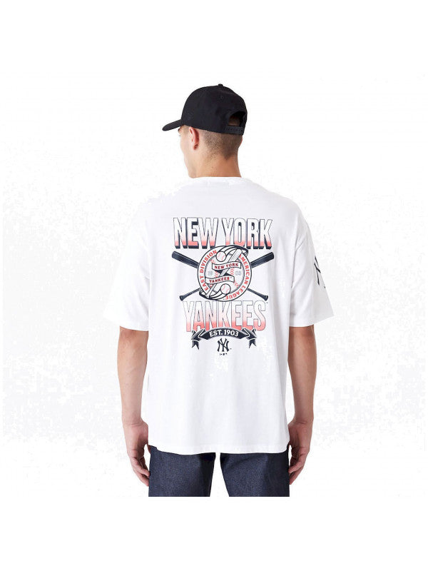 New Era Remeras MLB Grphc Os Tee Neyyan Whinvy White