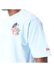 New Era Remeras MLB Floral Grphc Os Tee Losdod Pastel Blue