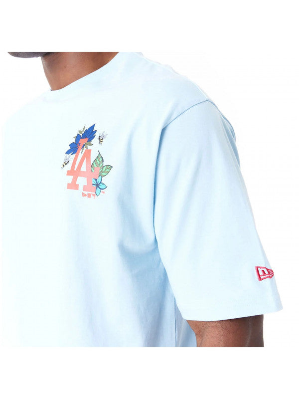 New Era Remeras MLB Floral Grphc Os Tee Losdod Pastel Blue