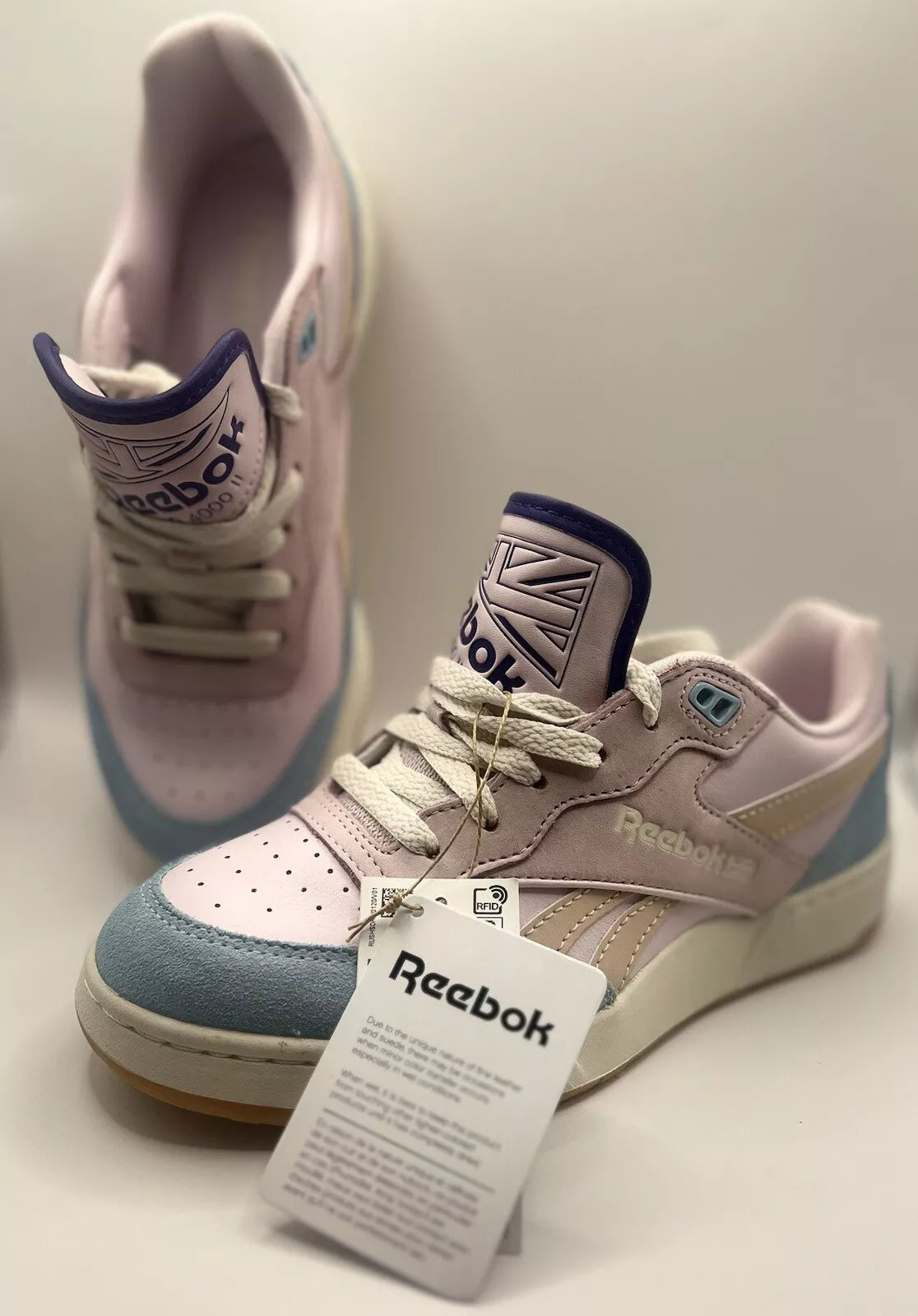 Reebok Basket Femenino BB 4000 II Pixel Pink/Vintage Chalk/Blue Pearl